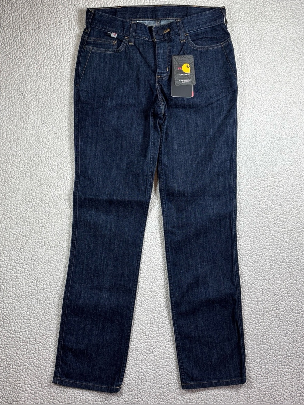Carhartt Women’s FR 102688-417 Size 4 R Rugged Flex Original Fit Jeans Cat 2 NWT